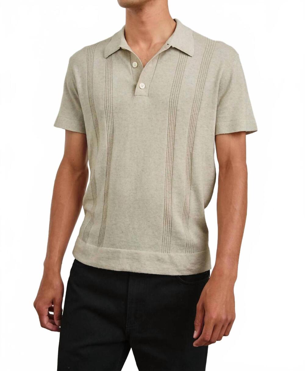 NEW RAILS cillian polo shirt in silversand